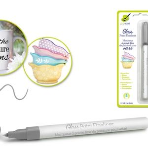 Glass Paint Fineliner Marker 3ml (Silver)